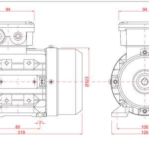 Dimensiune motor 63B3