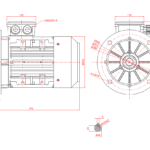Dimensiuni motor 100B5 1