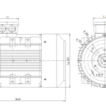 Dimensiuni motor 132B14 2