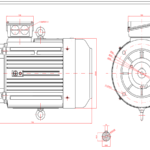 Dimensiuni motor 160B5 2