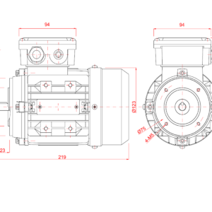 Dimensiuni motor 63B14