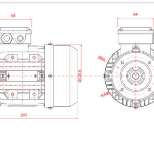Dimensiuni motor 71B14 3