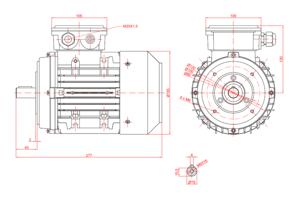 Dimensiuni motor 80B14 1