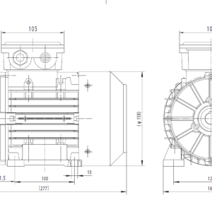 Dimensiuni motor 80B3 2