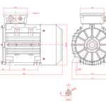 Dimensiuni motor 90B3 1